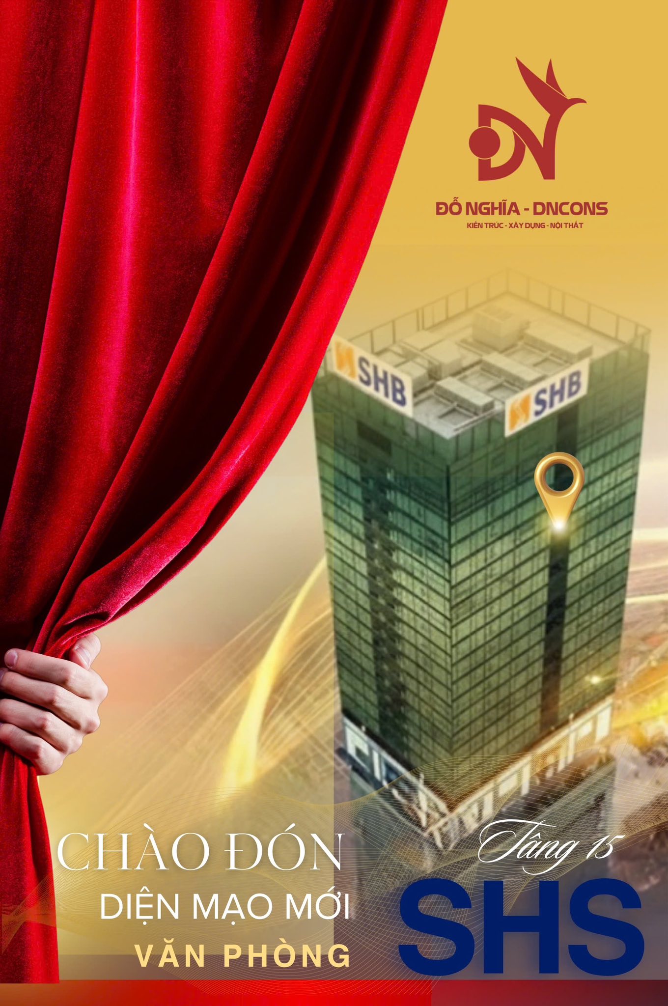 Nhóm người lớn và trẻ em đang cười tươi chụp ảnh ngoại cảnh, phía sau là cây xanh.