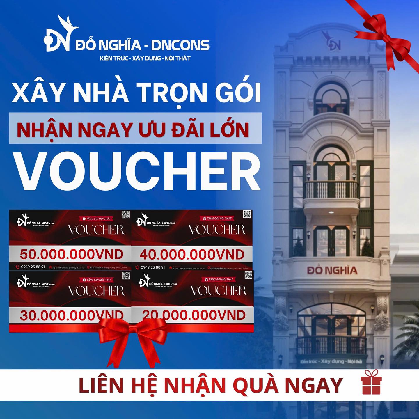 Xây dựng Đỗ Nghĩa: Công ty xây nhà trọn gói uy tín Cần Thơ 3 Cập nhật bảng giá thiết kế kiến trúc và nội thất nhà ở mới nhất tháng 5/2026 từ Xây dựng Đỗ Nghĩa. Báo giá minh bạch, tối ưu chi phí, công năng khoa học.
