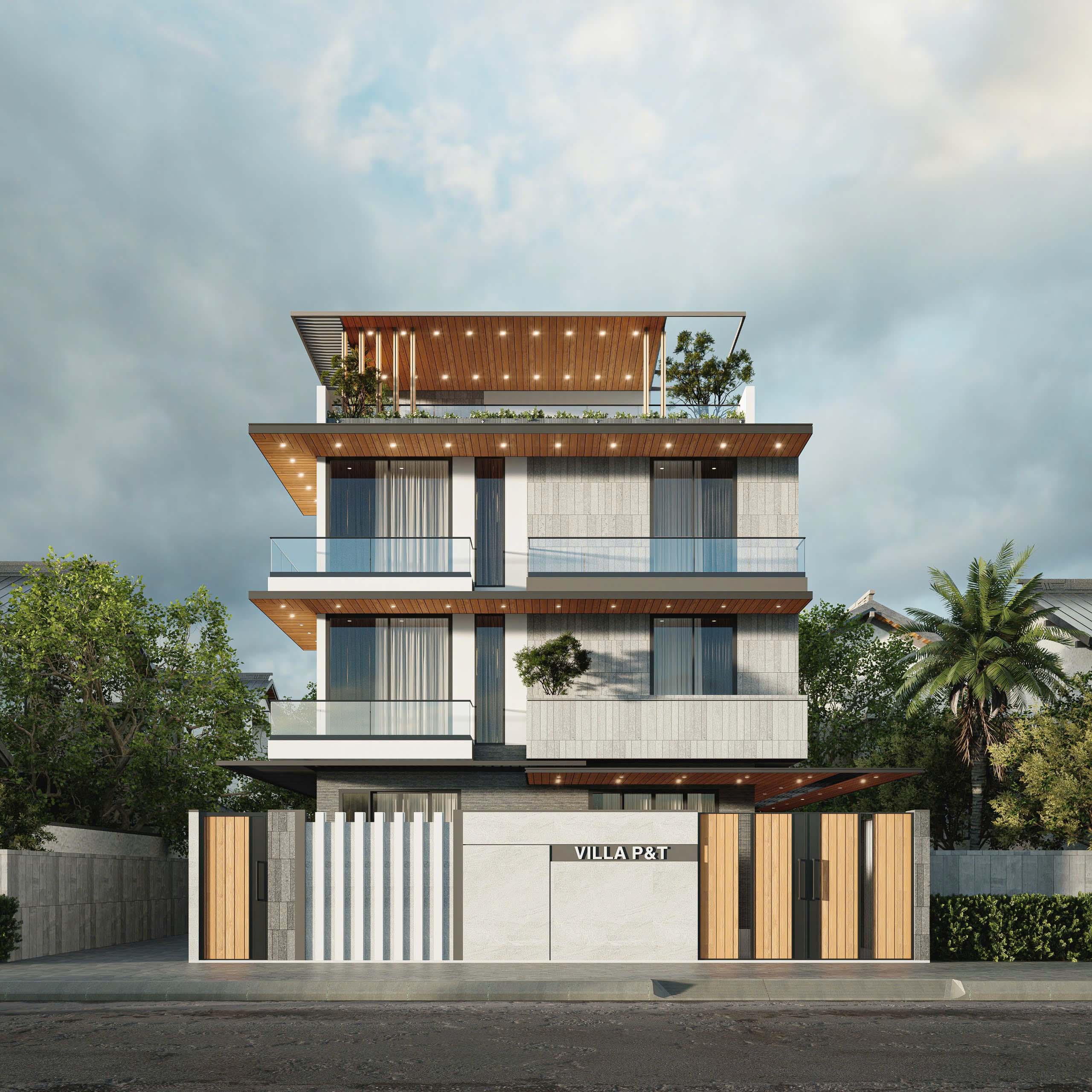THIẾT KẾ VILLA P&T