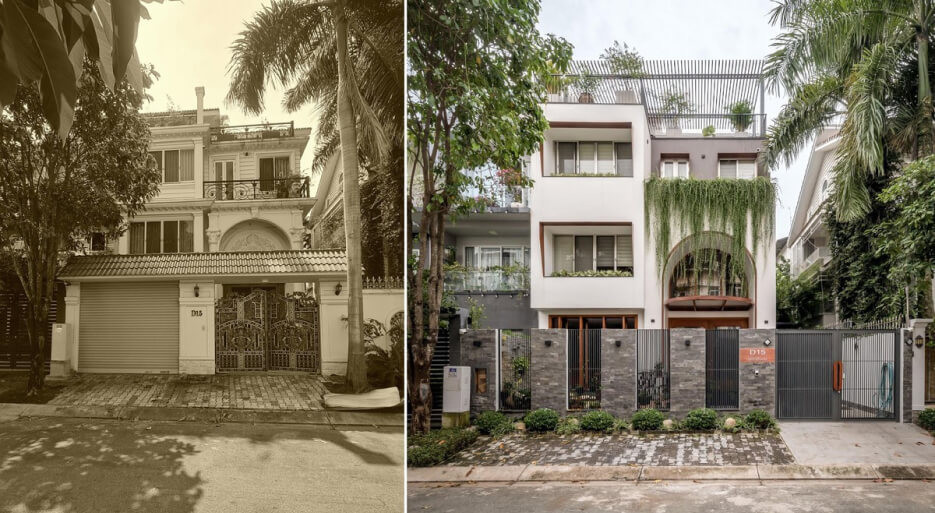 Thợ xây đội mũ bảo hiểm vàng đang làm việc trên tường, công trình lập kế hoạch sửa nhà cuối năm.